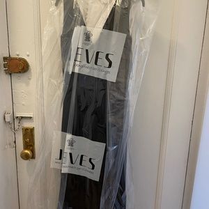 Massimo Dutti Size 6 Long Black Dress